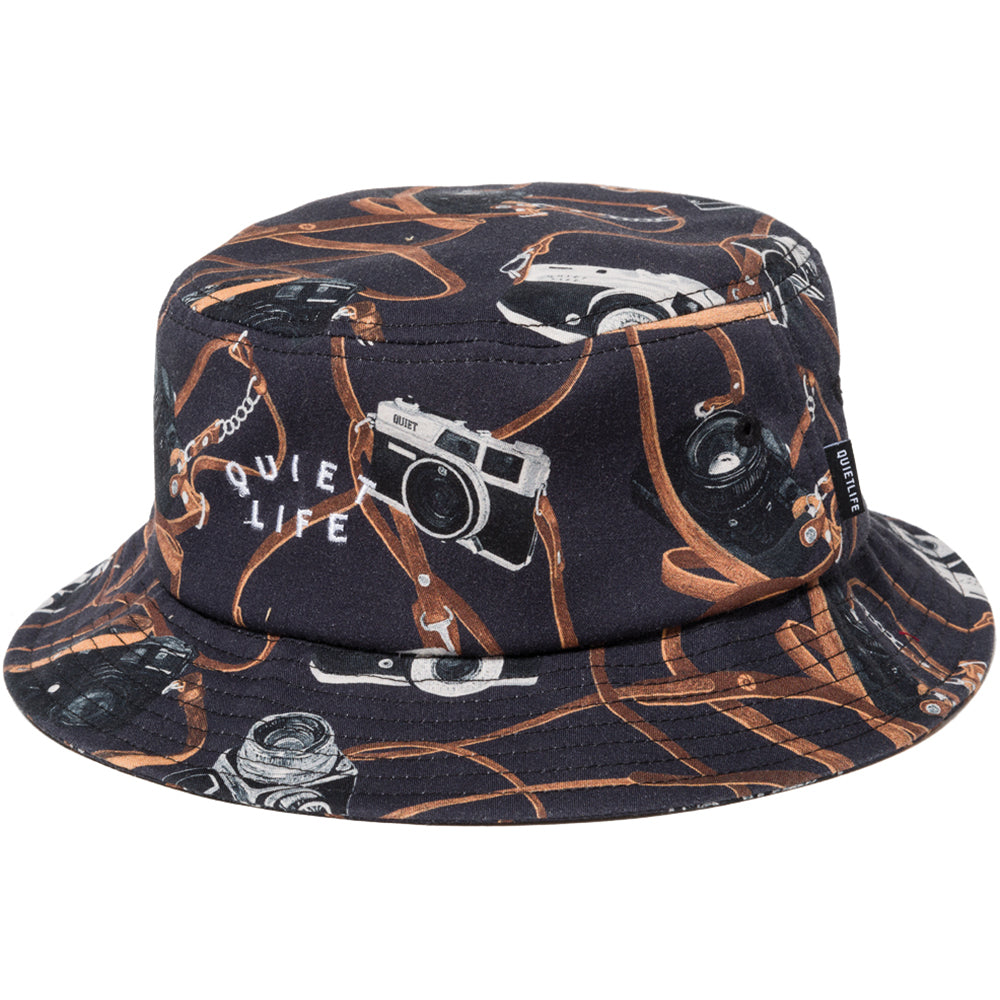 The Quiet Life Camera Strap Bucket Hat black NOTE shop