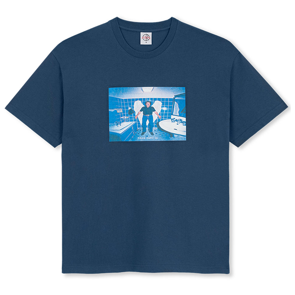 Polar Skate Co Angel Man Tee Grey Blue