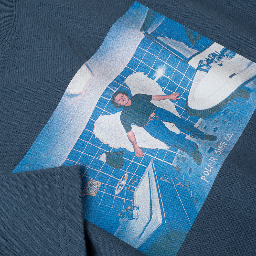 Polar Skate Co Angel Man Tee Grey Blue