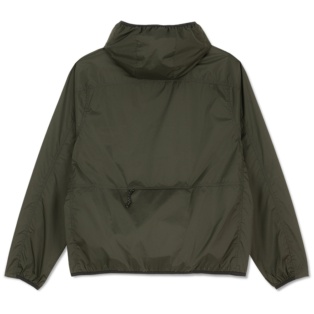 Polar Skate Co Packable Anorak Jacket Dirty Black