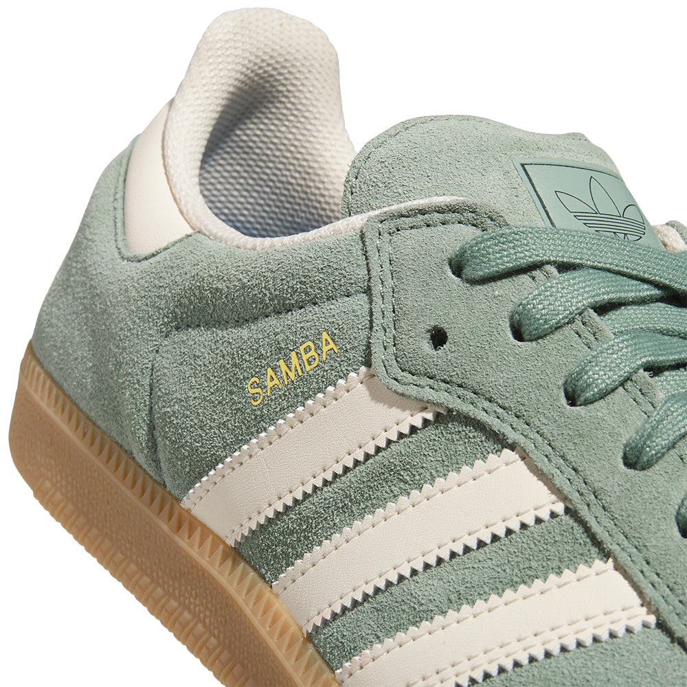 Adidas Samba ADV Shoes Silver Green/Wonder White/Gold Metallic