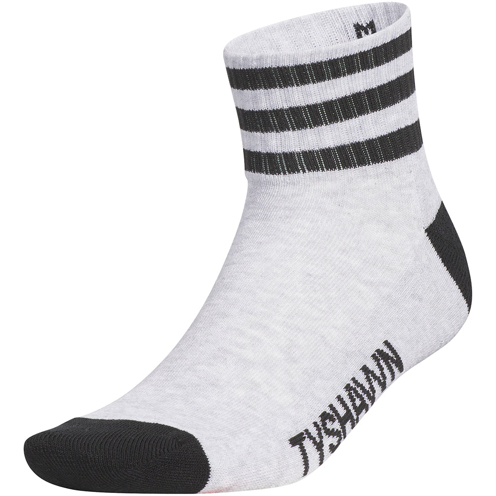 Adidas Tyshawn Socks 3 Pairs White/Light Grey Heather/Black