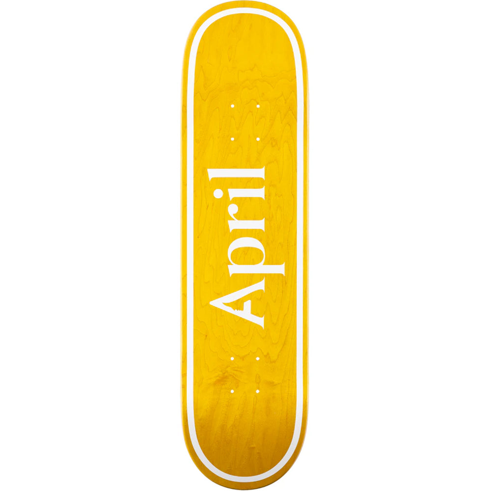 April OG Logo Yellow Deck 8.125"