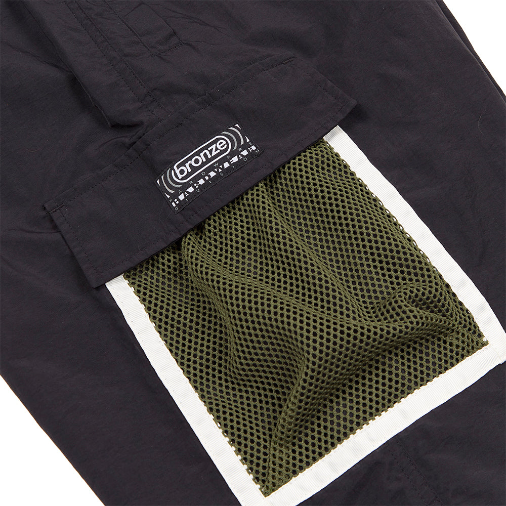 Bronze 56K Mesh Cargo Shorts Black