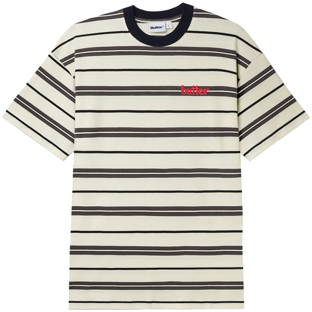 Butter Goods Bryce Stripe Tee White