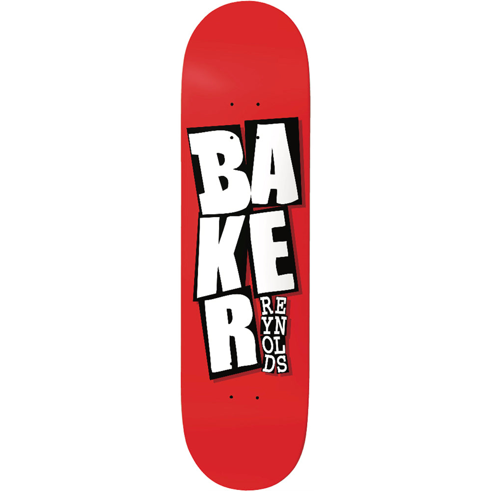 Baker Andrew Reynolds Stacked Red B2 Skateboard Deck 8"