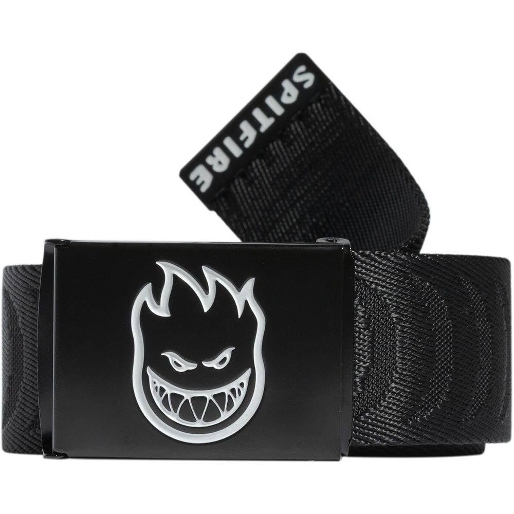 Spitfire Bighead Crescent Jacquard Web Belt Black/White