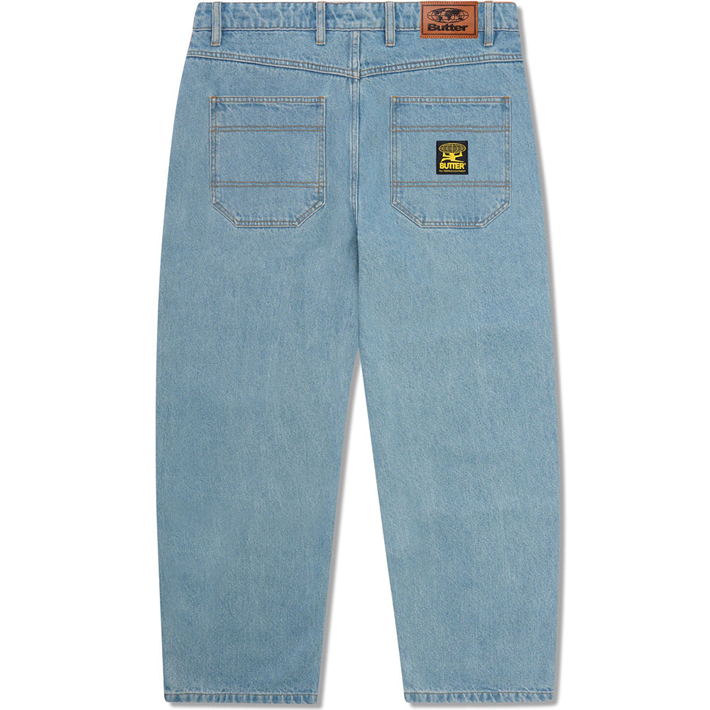 Butter Goods Patch Pocket Denim Jeans Faded Blue