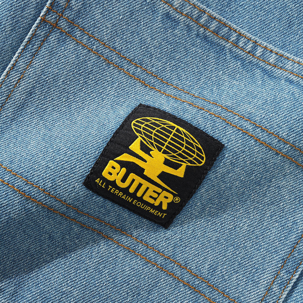 Butter Goods Patch Pocket Denim Jeans Faded Blue