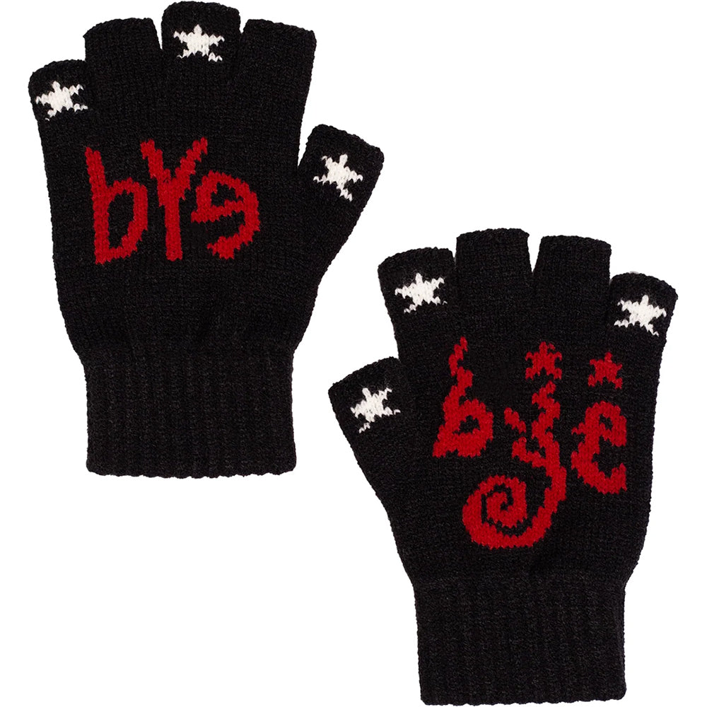 Bye Jeremy Fingerless Gloves Black