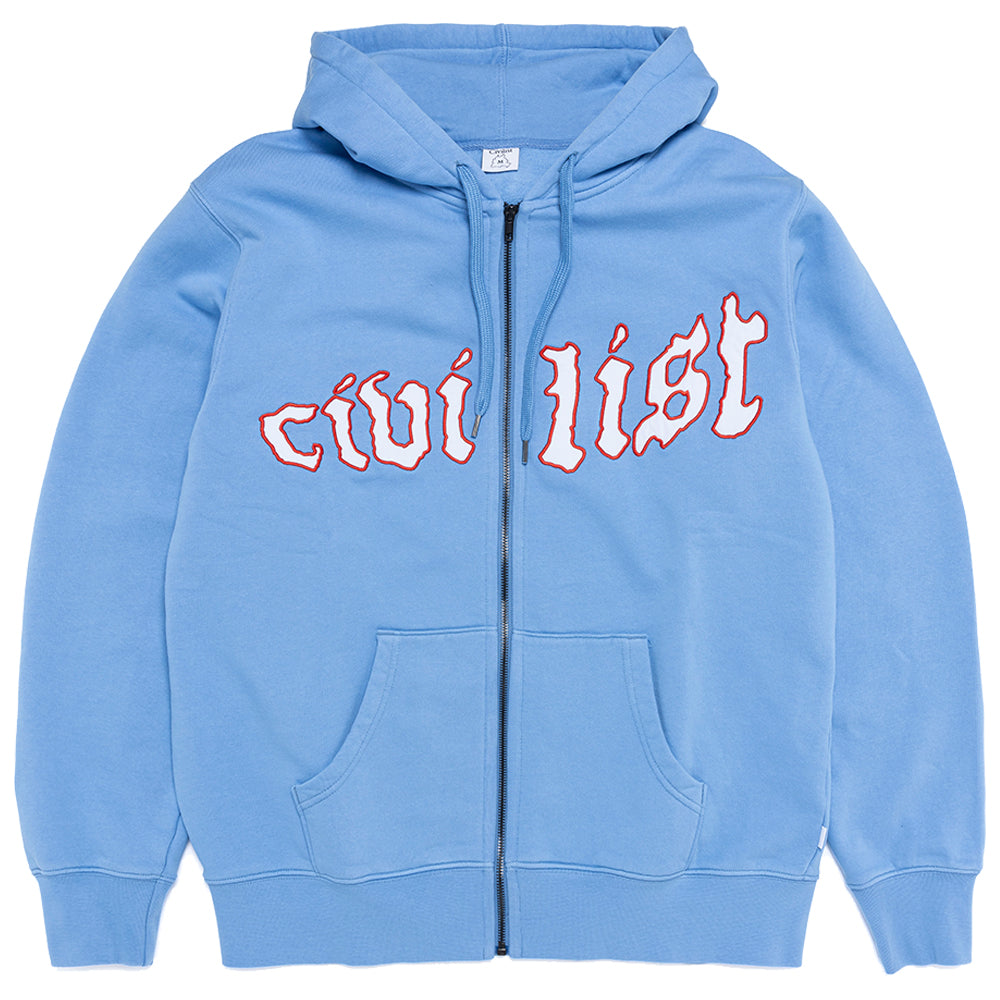 Civilist Exotique Zip Hood Medium Blue