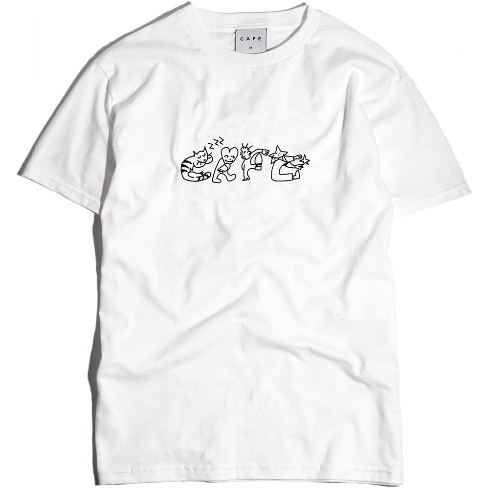 Skateboard Cafe Buddy Tee White