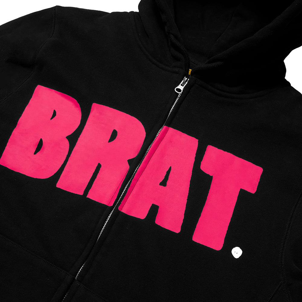 Carpet Company BRAT Logo Zip Hoodie Black