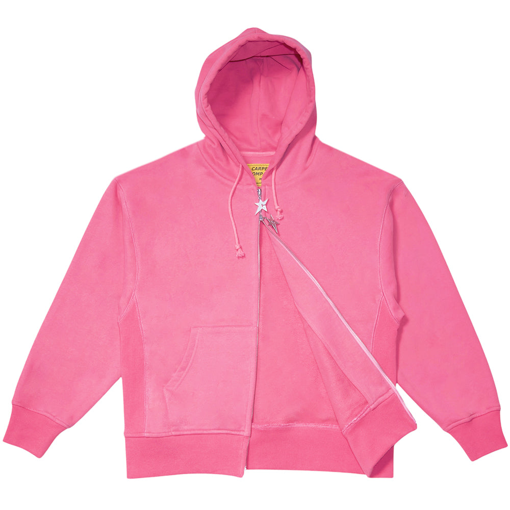 Carpet Company Big C-Star Double Zip Hoodie Hot Pink