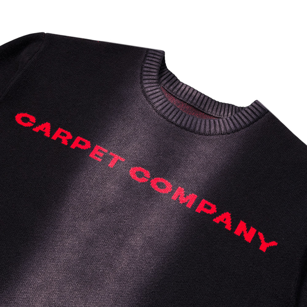 Carpet Company Bleached Woven Sweater Black/Bleach