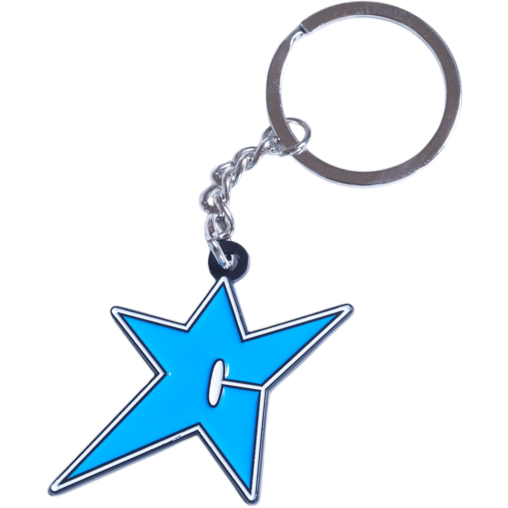 Carpet Company C-Star Metal Keychain Blue