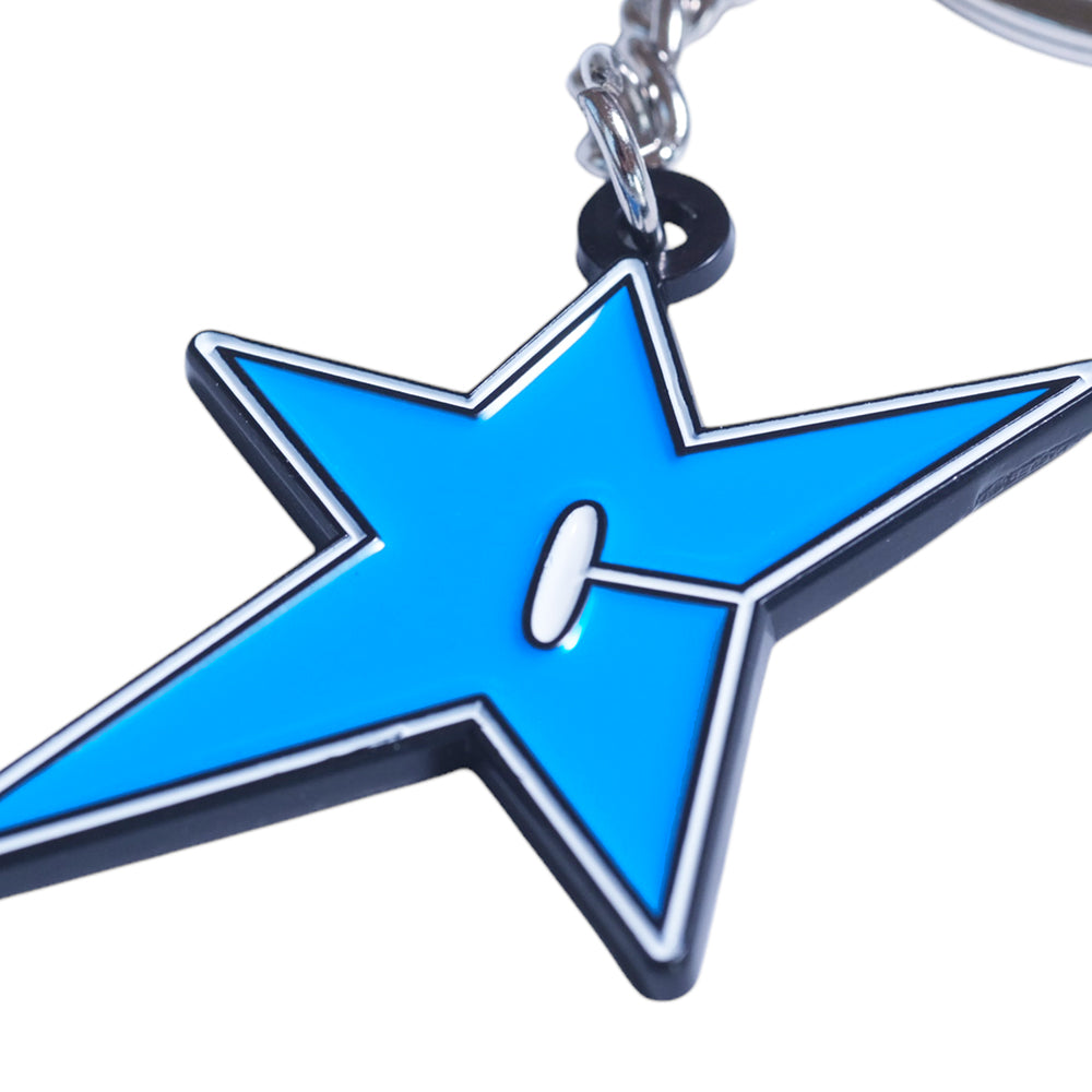 Carpet Company C-Star Metal Keychain Blue