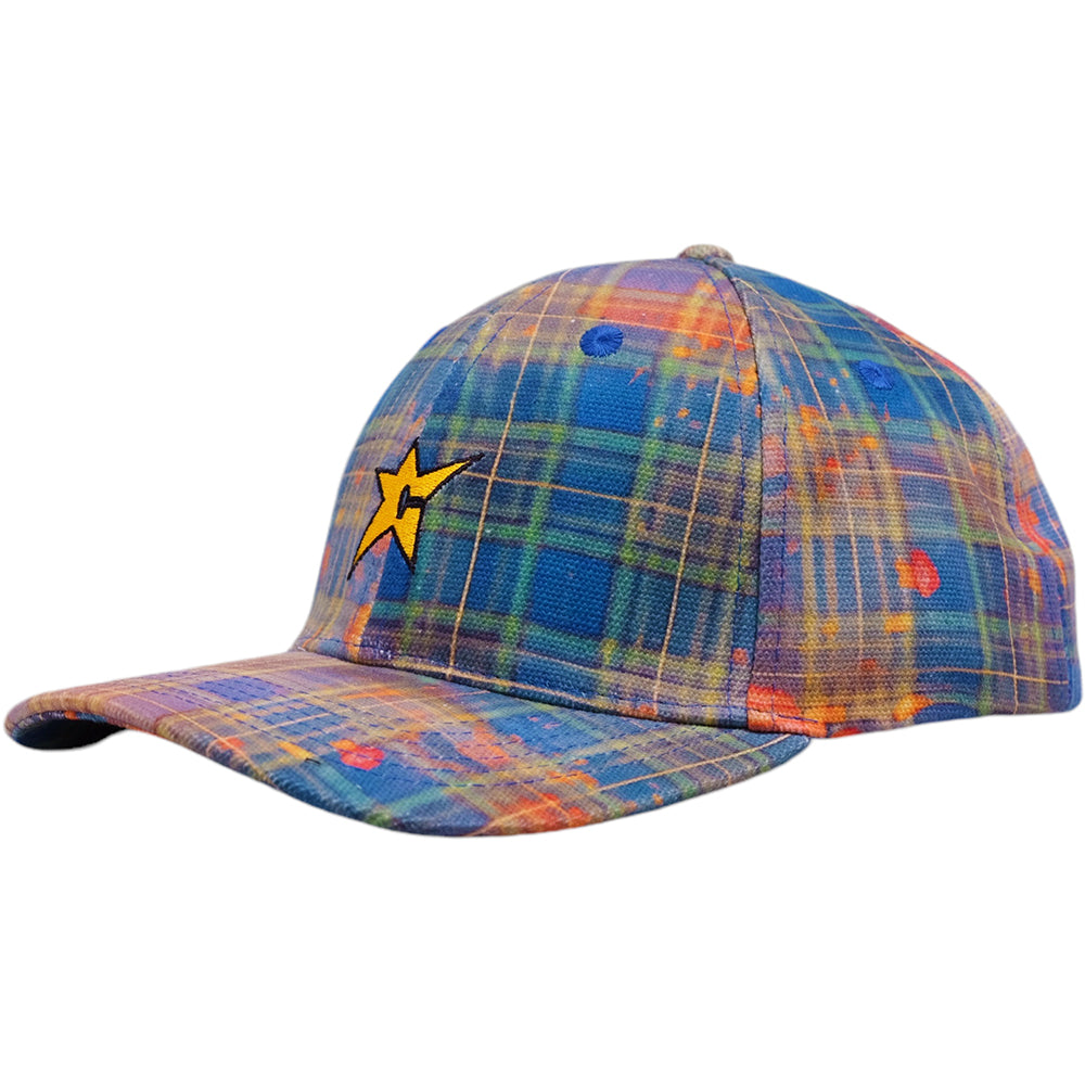 Carpet Company C-Star Plaid Cap Blue