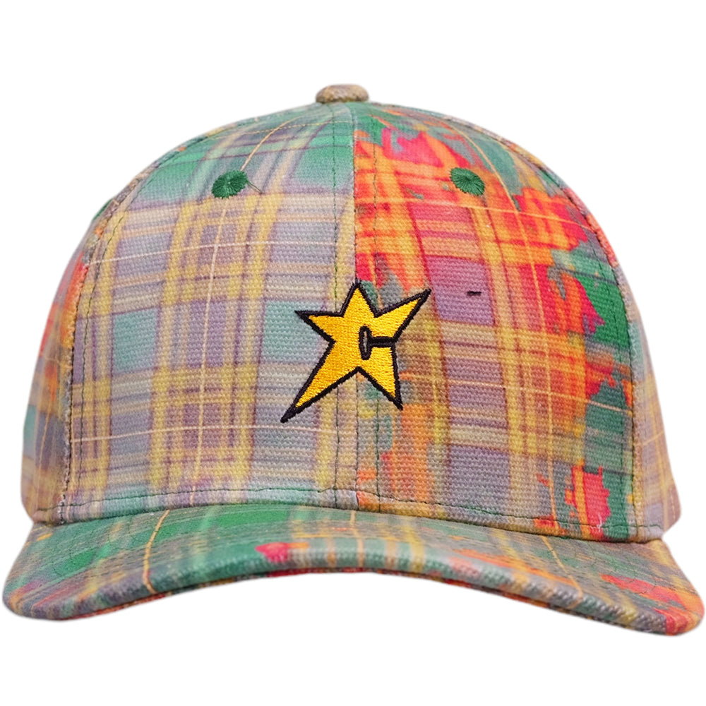 Carpet Company C-Star Plaid Cap Green