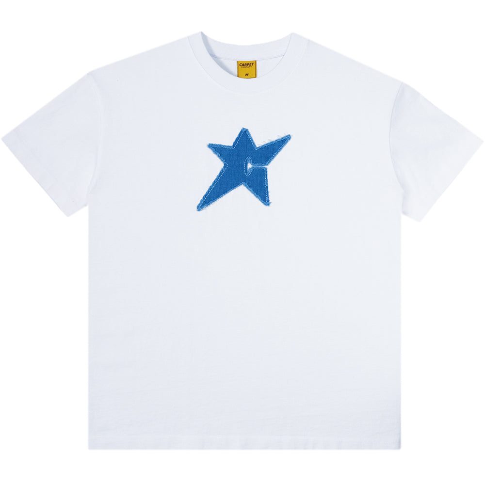 Carpet Company C-Star Tee White/Denim Blue