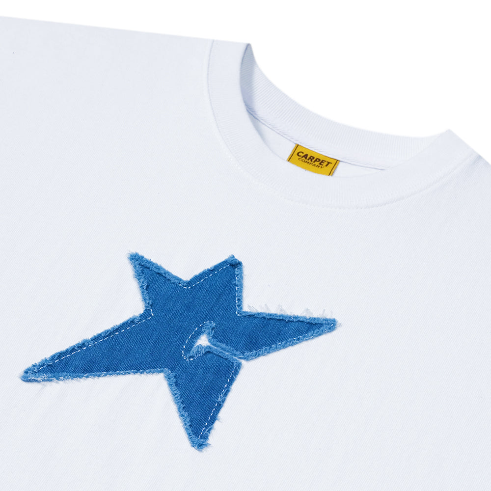 Carpet Company C-Star Tee White/Denim Blue