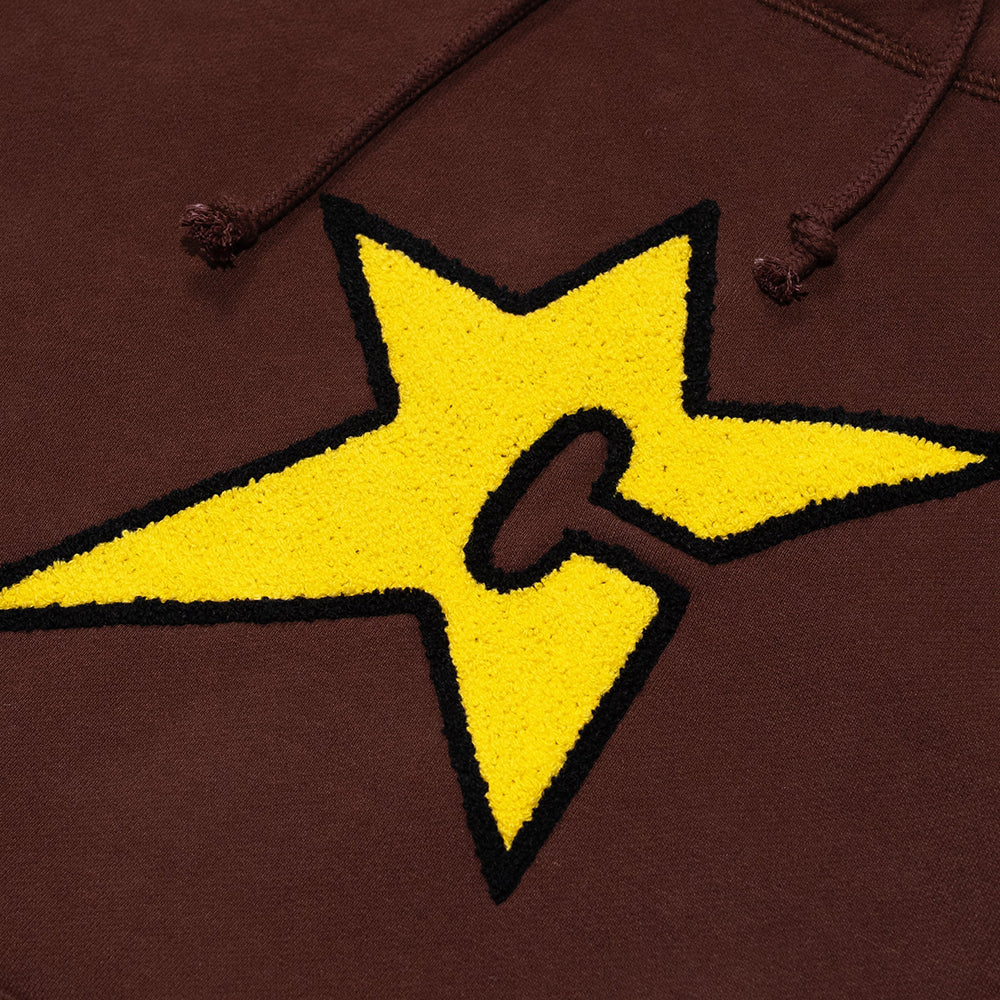 Carpet Company Chenille C-Star Hoodie Brown