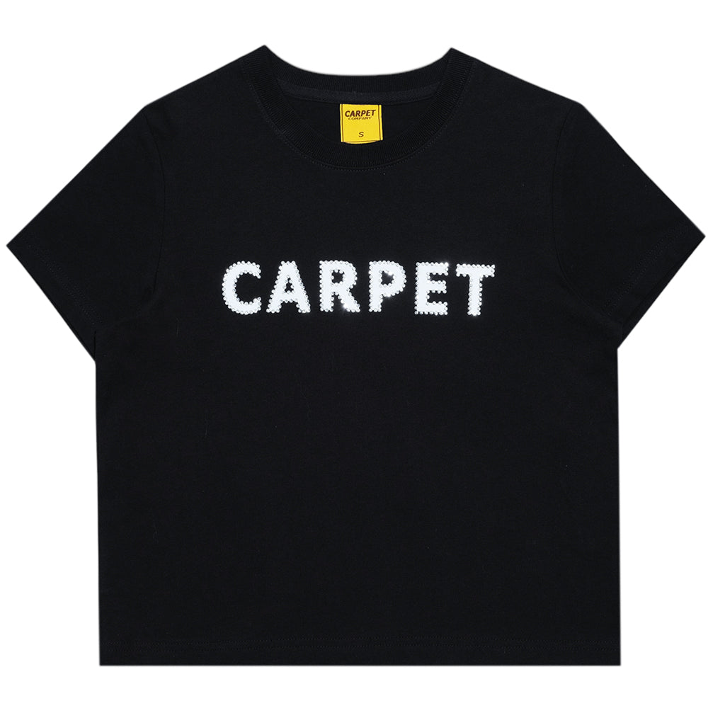 Carpet Company Girl Rhinestone Tee Black