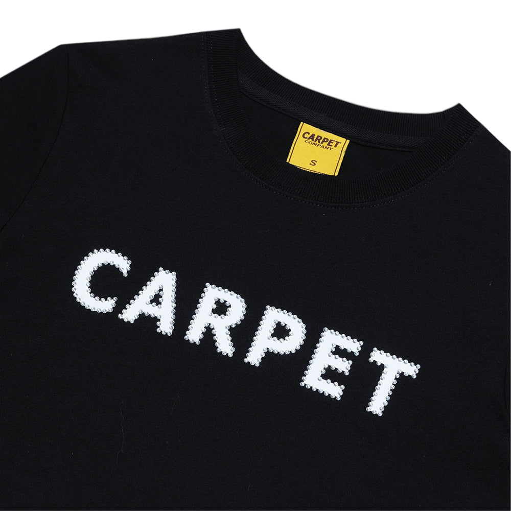 Carpet Company Girl Rhinestone Tee Black