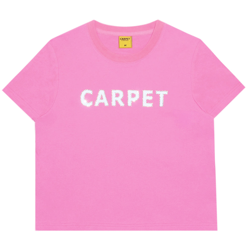 Carpet Company Girl Rhinestone Tee Soft Pink