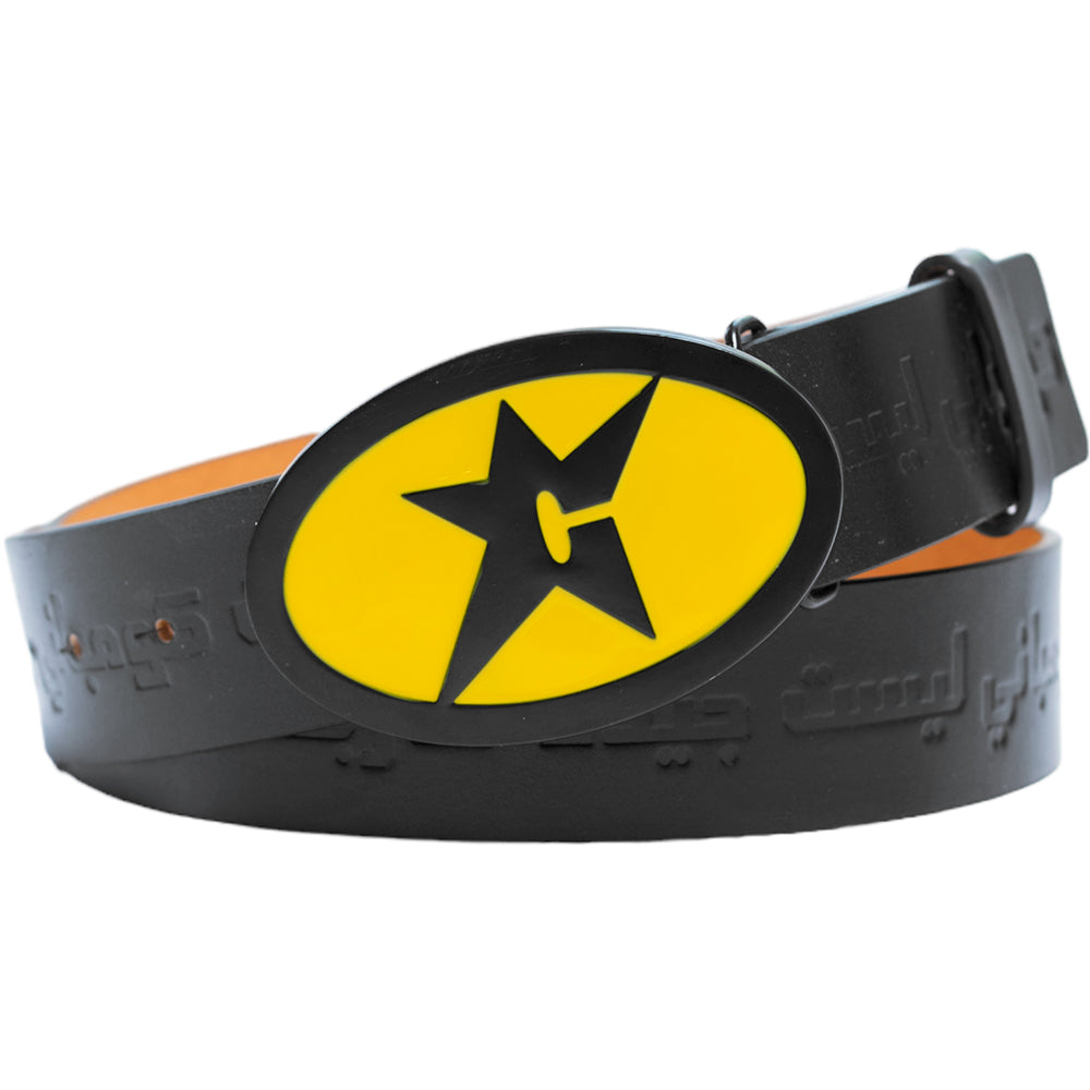 Carpet Company Leather Belt Black