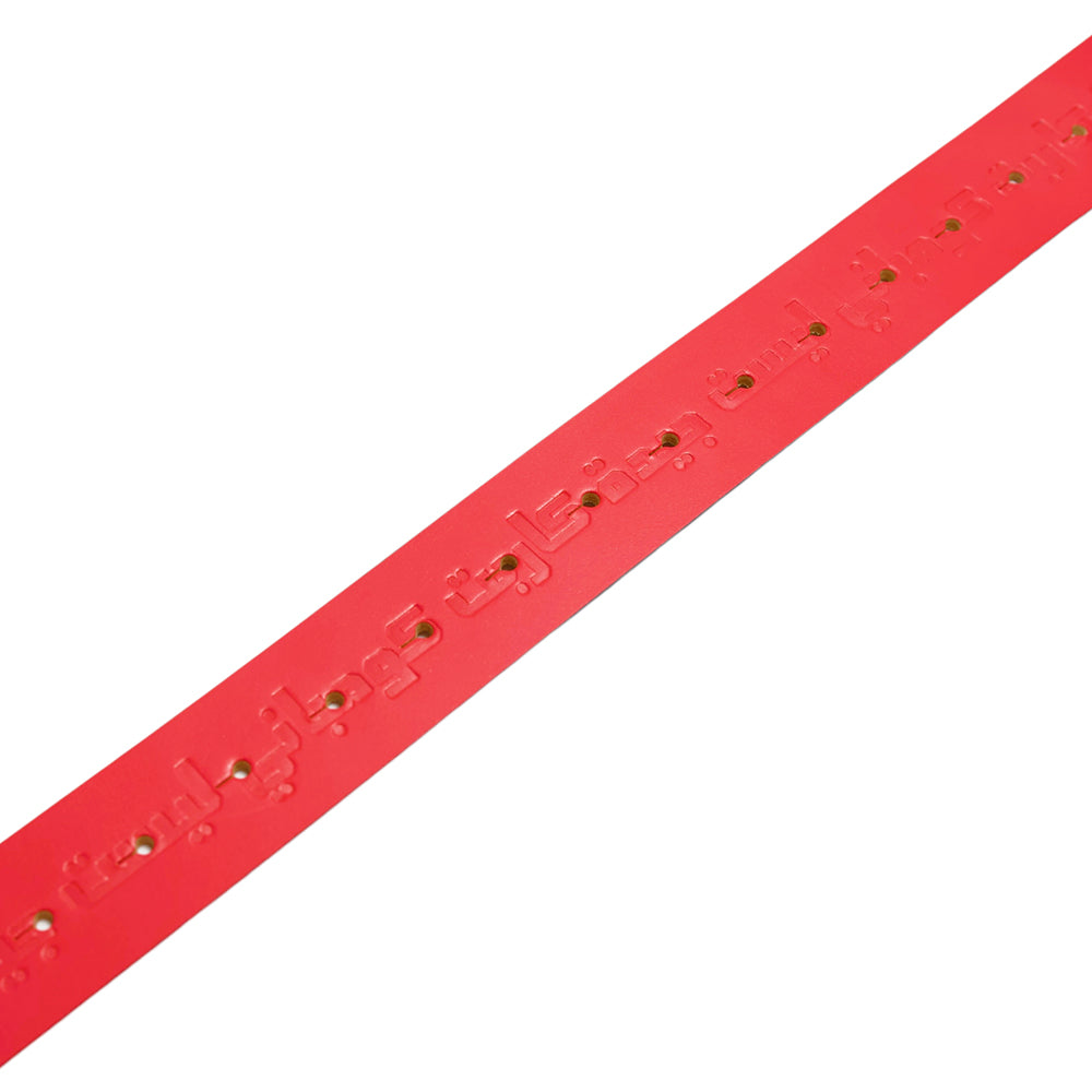 Carpet Company Leather Belt Red