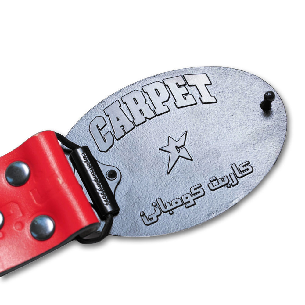 Carpet Company Leather Belt Red