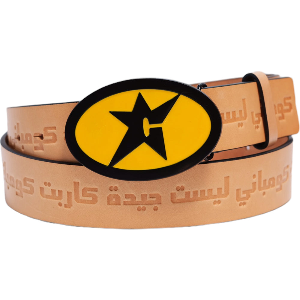 Carpet Company Leather Belt Tan