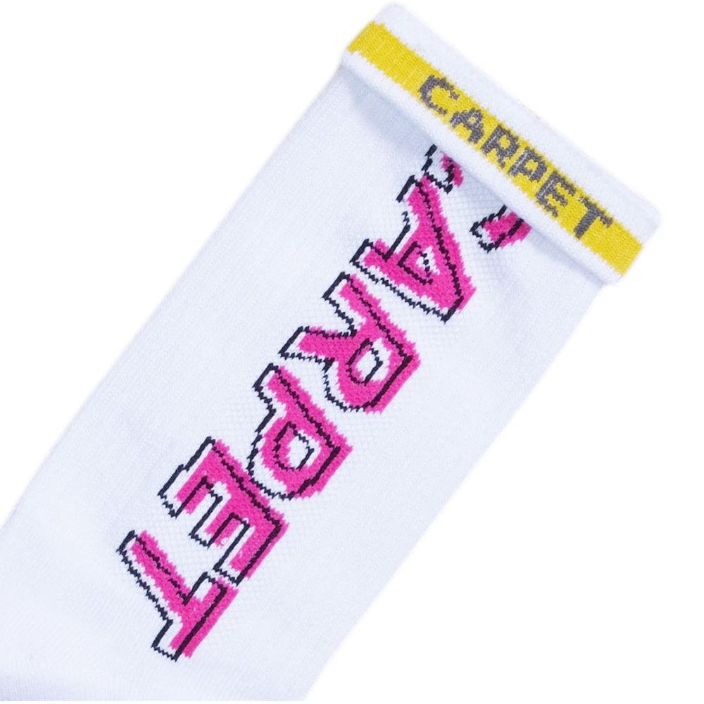 Carpet Company Misprint Socks White/Pink