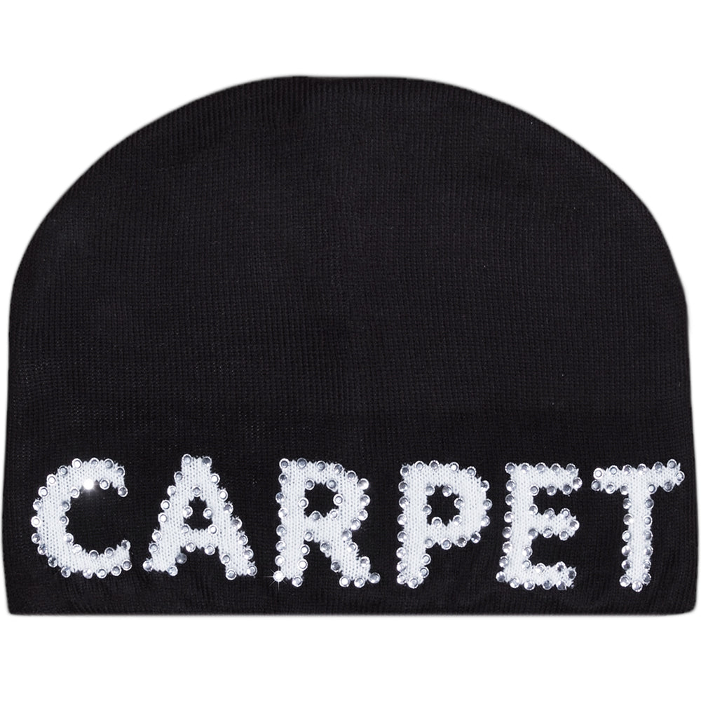 Carpet Company Rhinestone Beanie Black