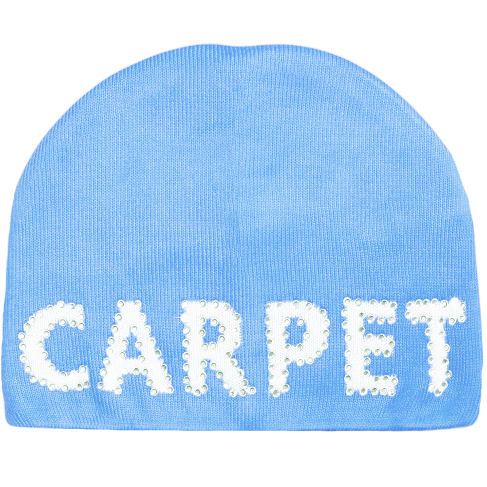 Carpet Company Rhinestone Beanie Carolina Blue