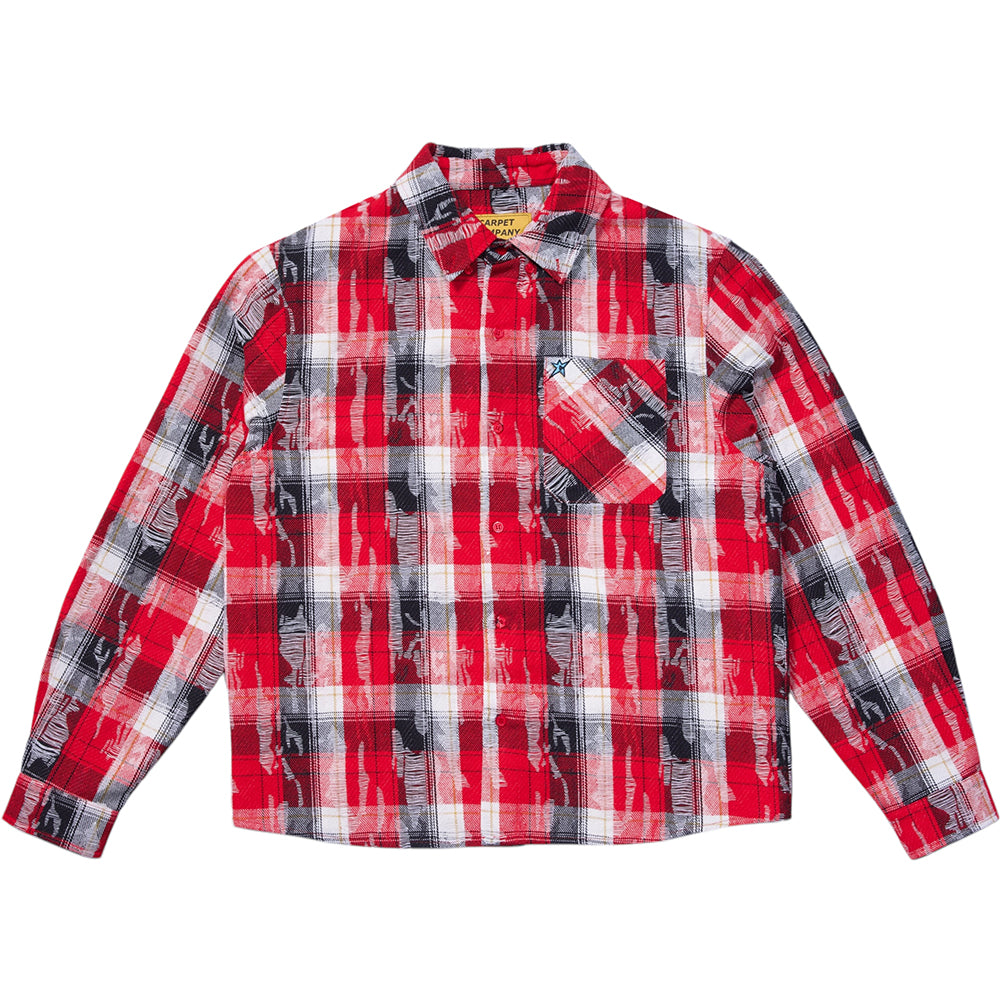 Carpet Company Tattered Flannel Red