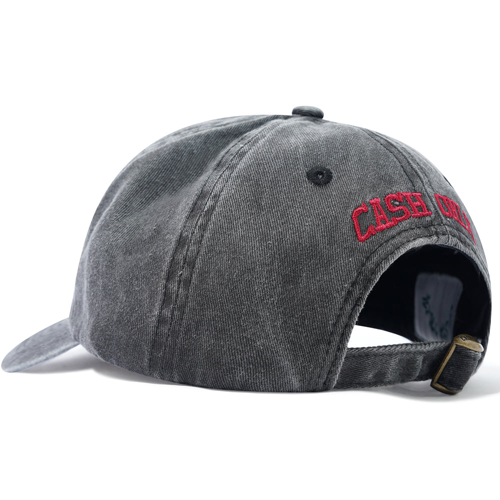 Cash Only Campus 6 Panel Cap Washed Black