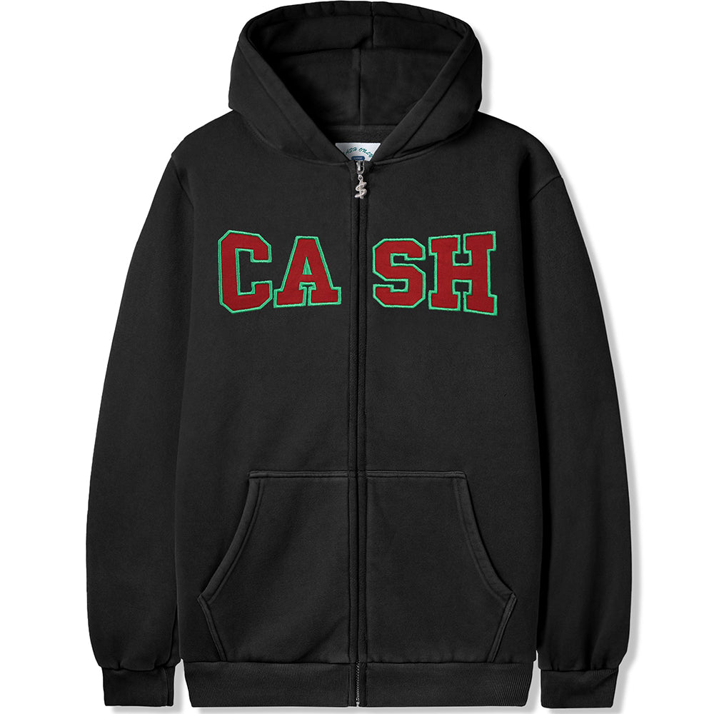 Cash Only Campus Zip-Thru Hood Washed Black