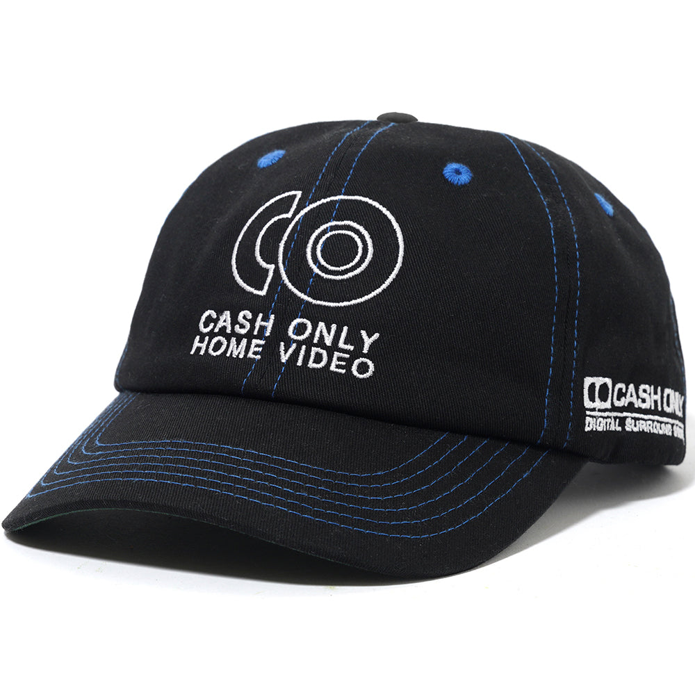 Cash Only Home Video 6 Panel Cap Black