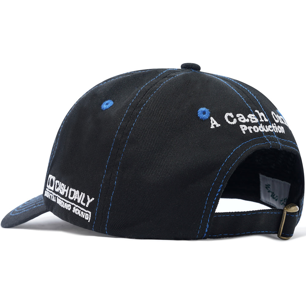 Cash Only Home Video 6 Panel Cap Black