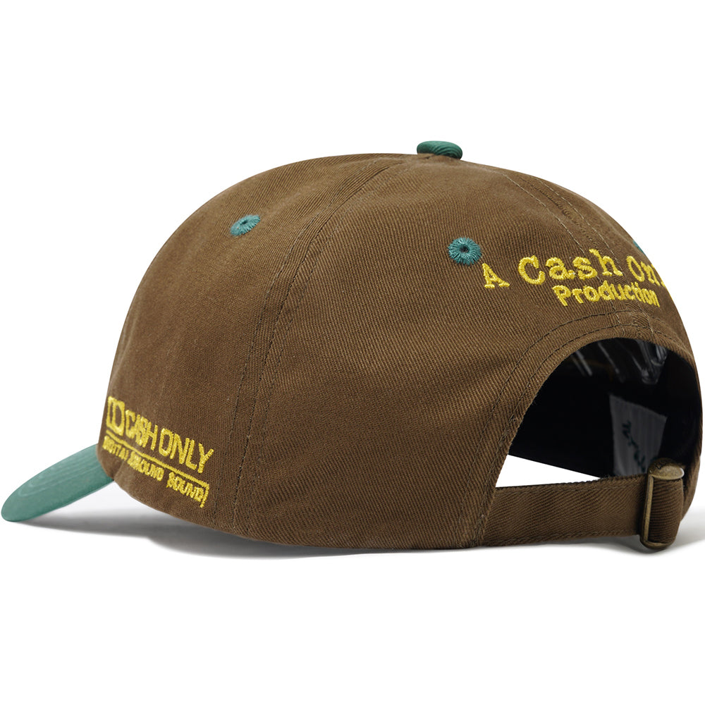 Cash Only Home Video 6 Panel Cap Wood