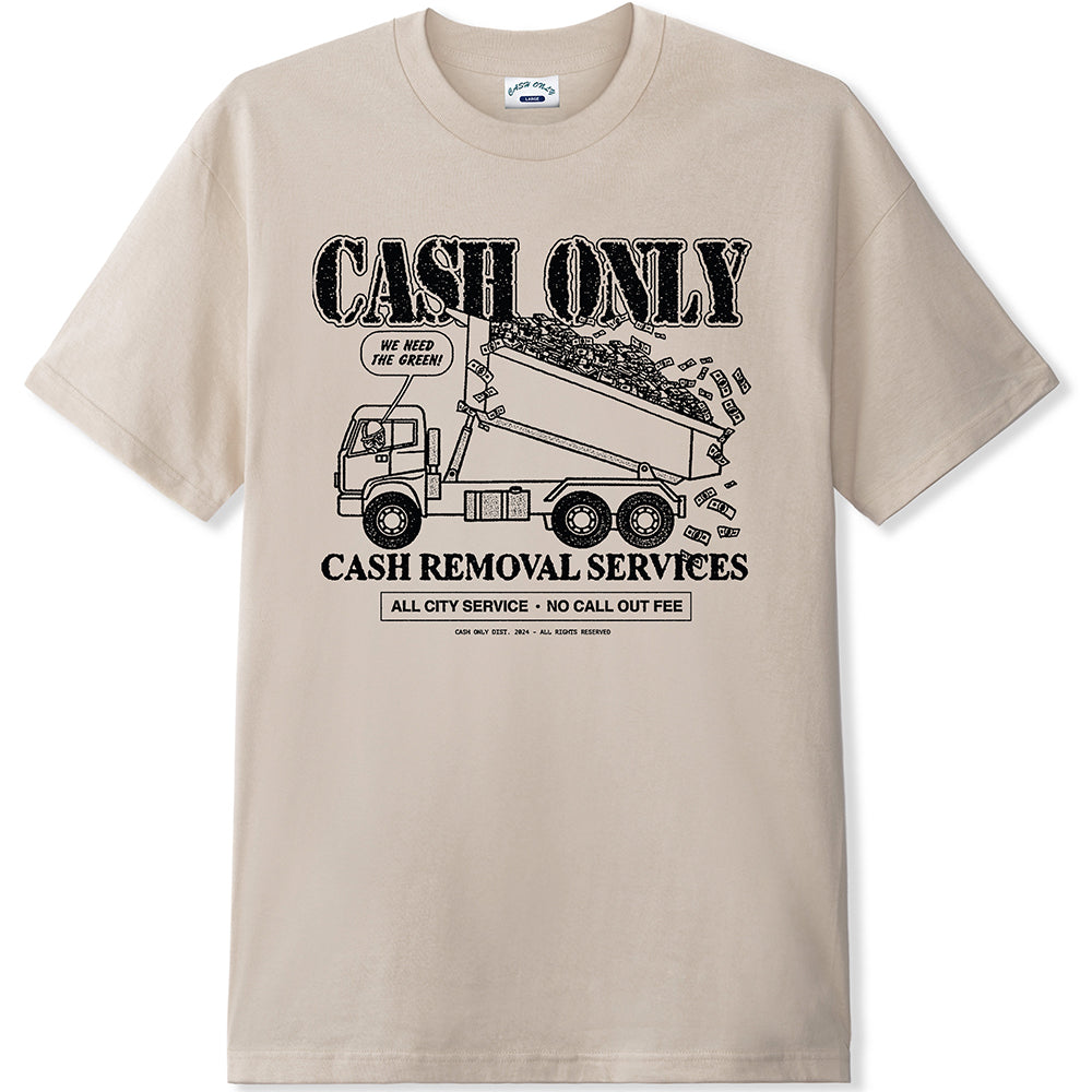 Cash Only Removal Tee Sand