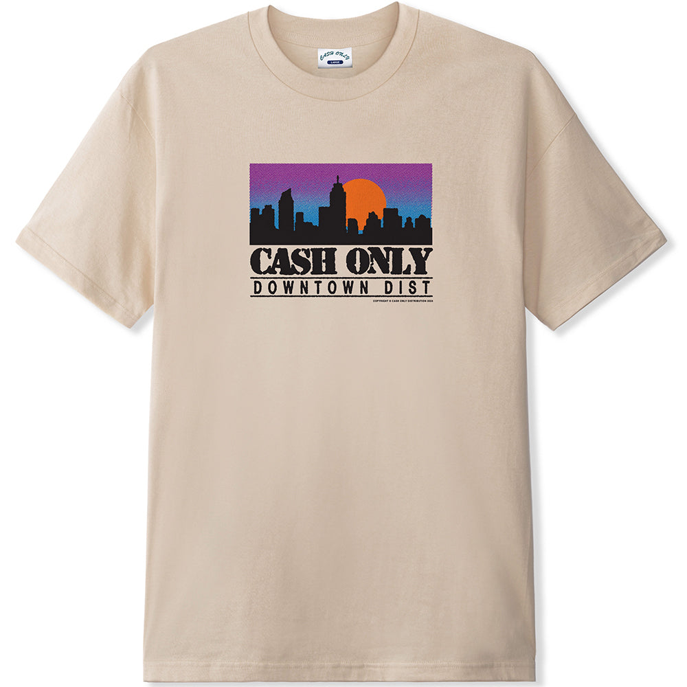 Cash Only Skyline Tee Sand