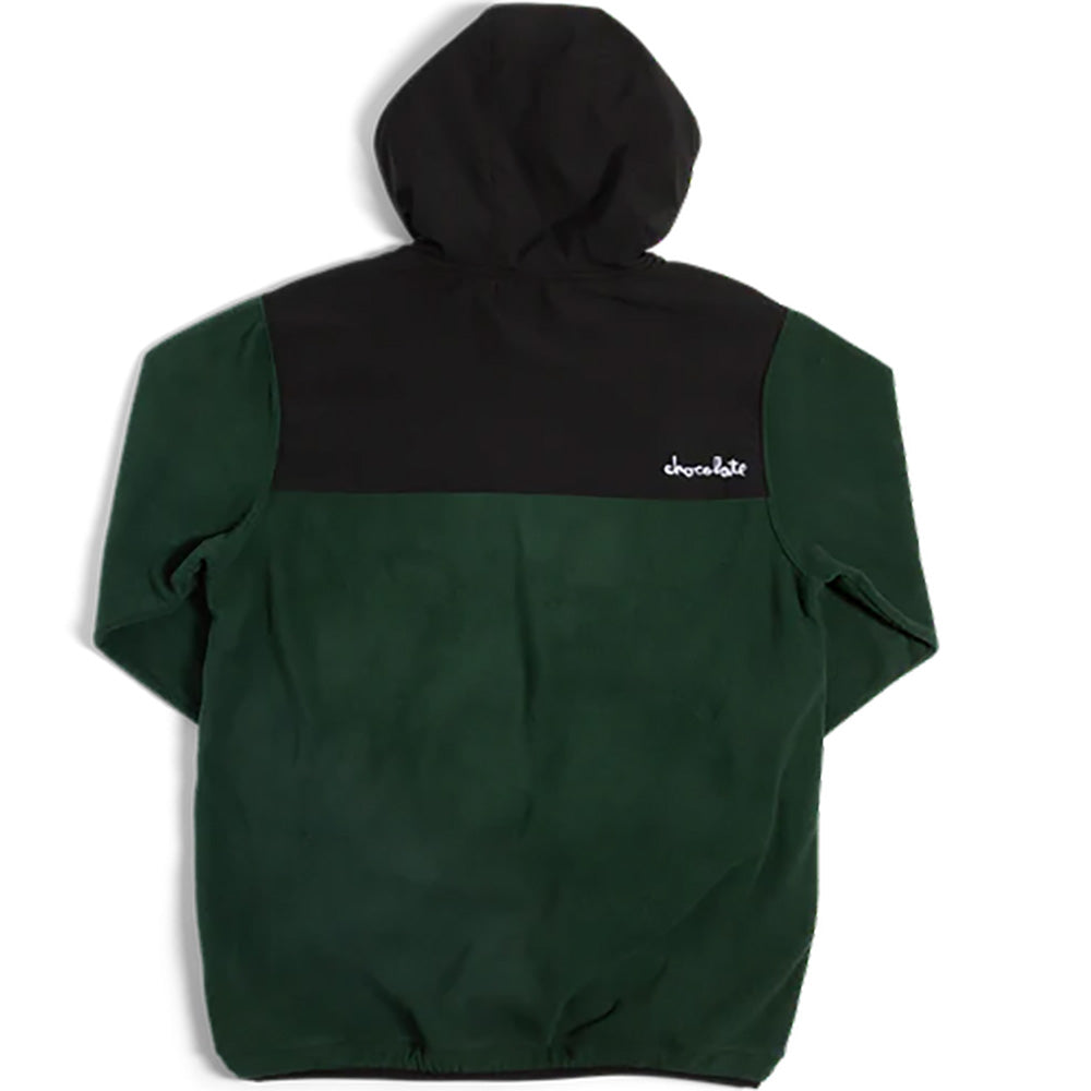 Chocolate Polar Fleece Pullover Black/Green