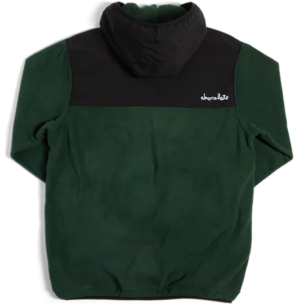 Chocolate Polar Fleece Pullover Black/Green