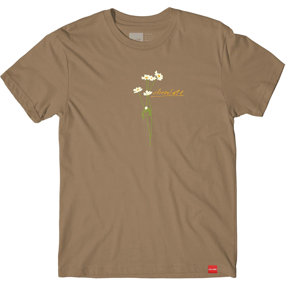 Chocolate Stems Tee Sand