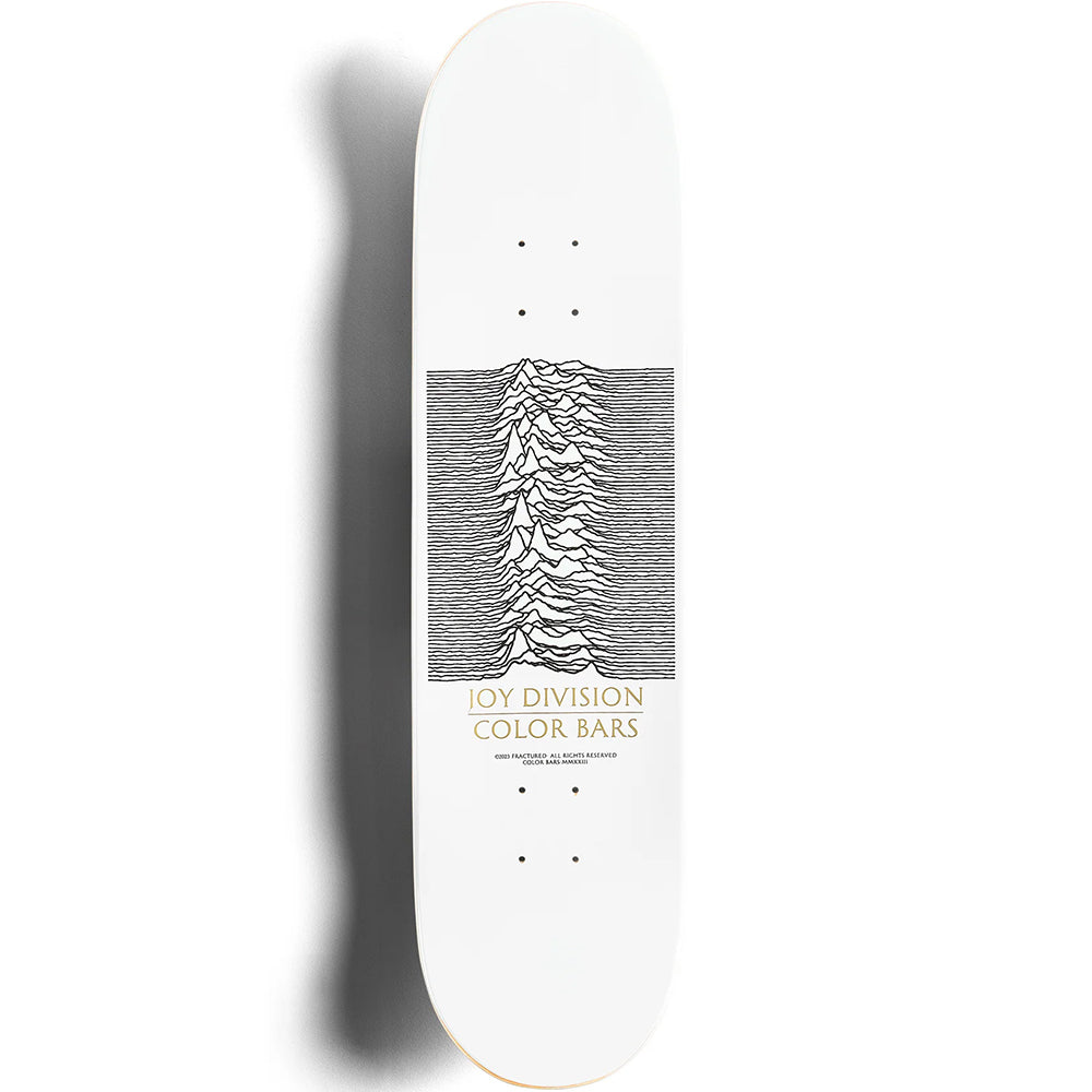 Color Bars x Joy Division Unknown Pleasures Skateboard Decks Set Red/Silver Foil 8.25"