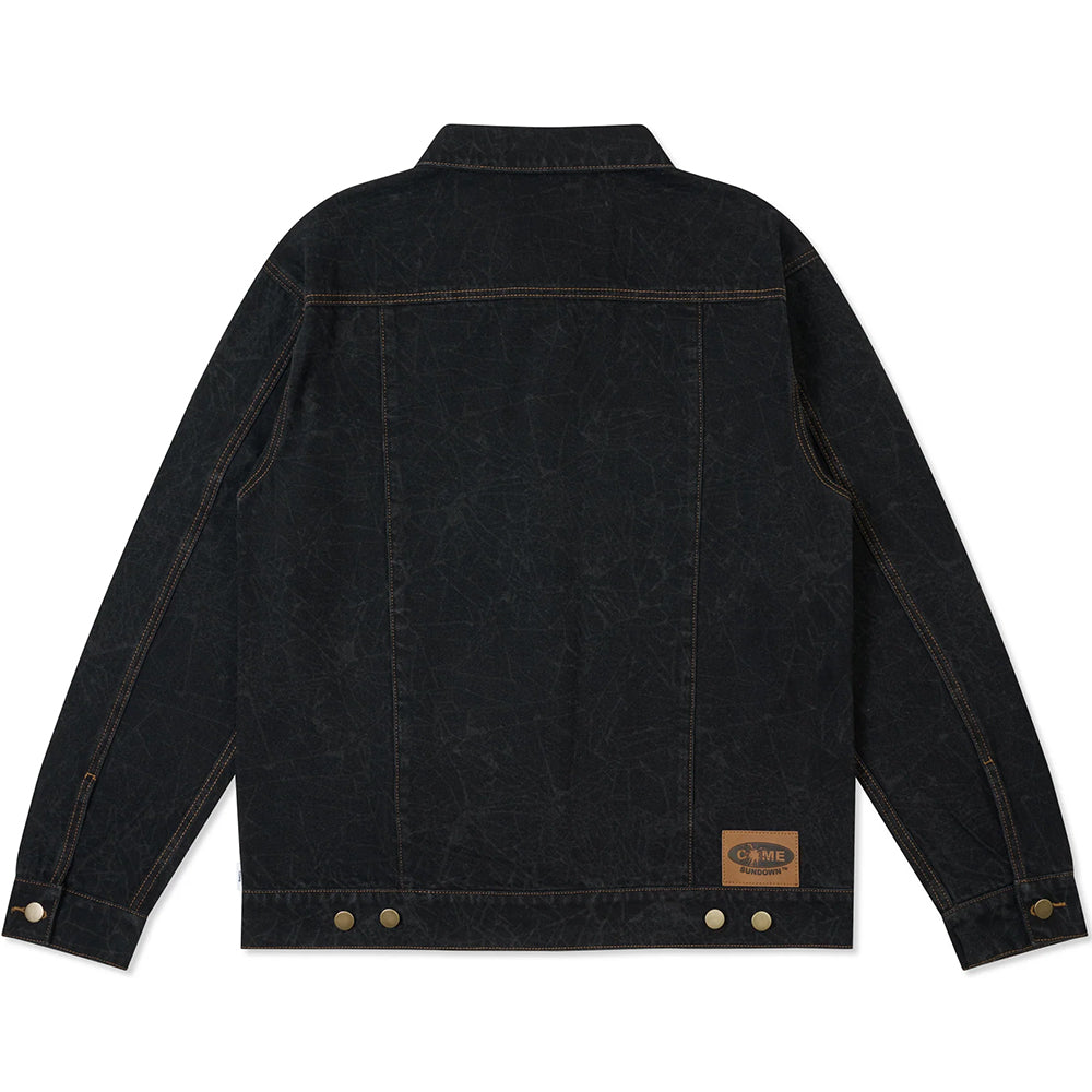 Come Sundown Toil Denim Jacket Black