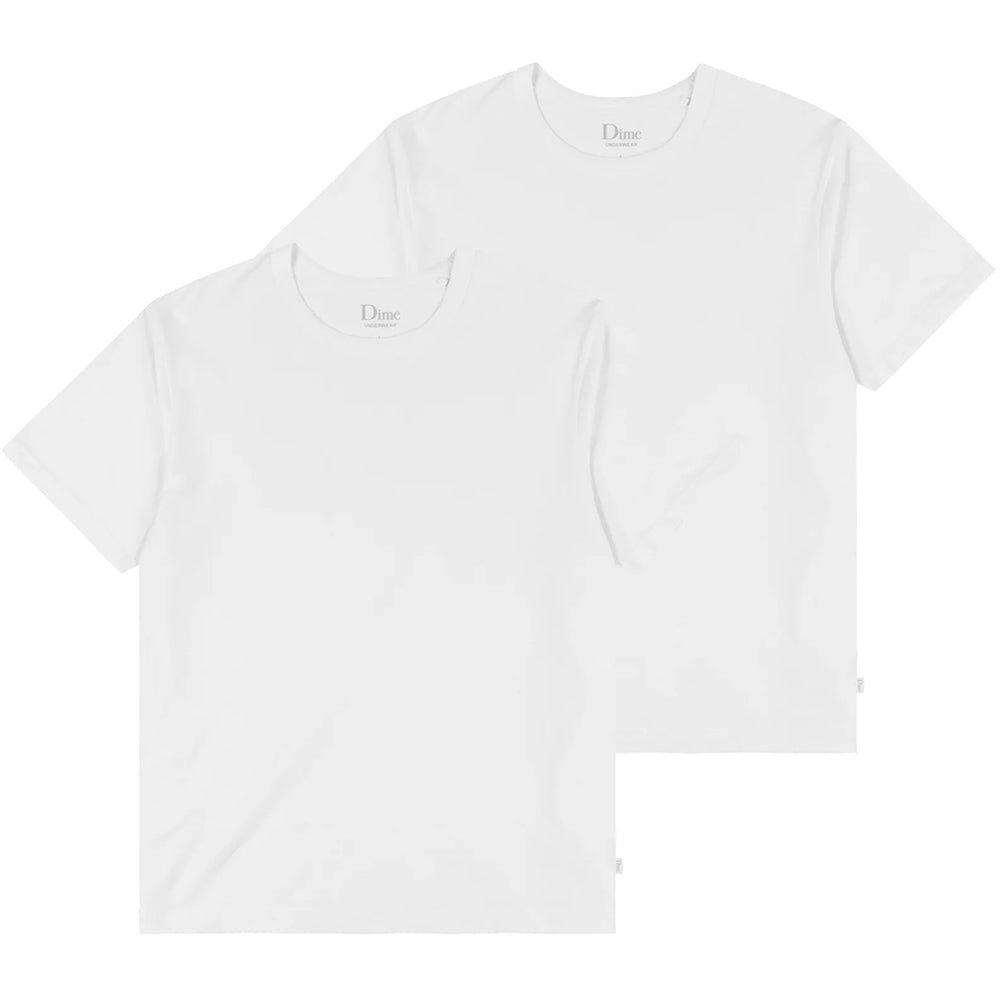 Dime MTL 2 Pack T Shirts White